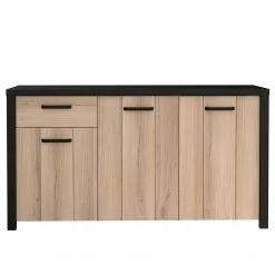 Red Living Sideboard Westlock I - Esche Dekor / Schwarz -Buromobel Verkaufe 1000344678 220414 030 DETAILS P000000001000344678 1