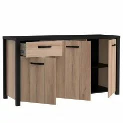 Red Living Sideboard Westlock I - Esche Dekor / Schwarz -Buromobel Verkaufe 1000344678 220414 040 DETAILS P000000001000344678 1