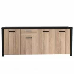 Red Living Sideboard Westlock II - Esche Dekor / Schwarz -Buromobel Verkaufe 1000344679 220414 030 DETAILS P000000001000344679