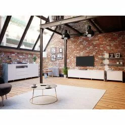 Loftscape Sideboard Urban II - Inkl. Beleuchtung - Weiß / Eiche Grau Dekor -Buromobel Verkaufe 1000344689 220414 021 MOOD DETAILS P000000001000344689 mood