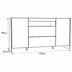 Loftscape Sideboard Urban I - Inkl. Beleuchtung - Weiß / Eiche Grau Dekor 14 Loftscape Sideboard Urban I - Inkl. Beleuchtung - Weiß / Eiche Grau Dekor -Buromobel Verkaufe 1000344691 220414 500 SKETCH DETAILS P000000001000344691 sketch