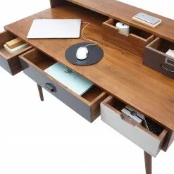 Ars manufacti Schreibtisch Prince - Akazie massiv - Akazie / Grau 6 Ars manufacti Schreibtisch Prince - Akazie massiv - Akazie / Grau -Buromobel Verkaufe 1000346338 220826 030 DETAILS P000000001000346338