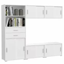 Fredriks Aktenschrank-Kombination Thamali IV - Weiß