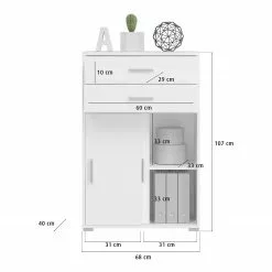 Fredriks Aktenschrank-Kombination Thamali VIII - Weiß -Buromobel Verkaufe 1000346962 220504 501 SKETCH DETAILS P000000001000346962 sketch