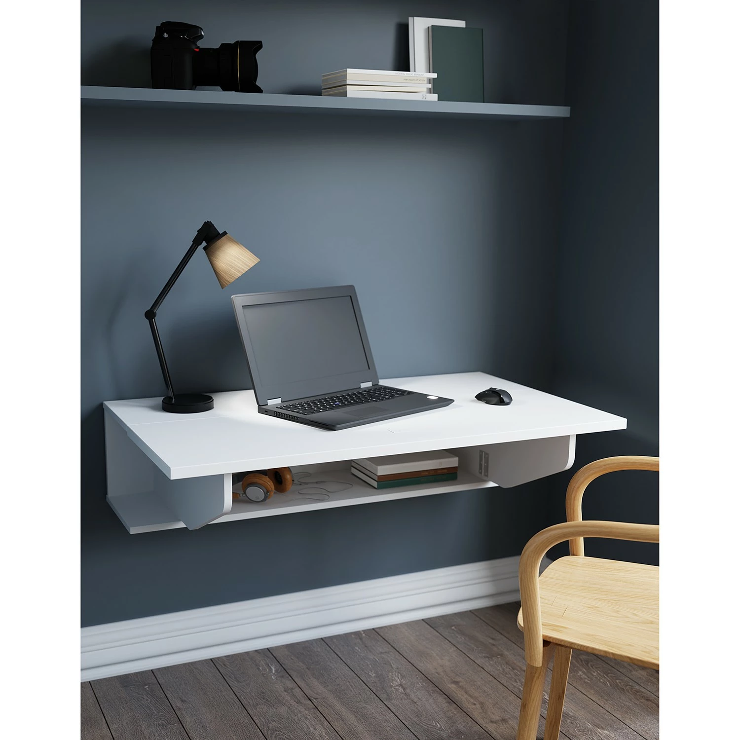 Loftscape Wandschreibtisch Prandi - Matt Weiß - Breite: 100 cm 5 Loftscape Wandschreibtisch Prandi - Matt Weiß - Breite: 100 cm – Bild 3