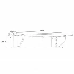 Loftscape Wandschreibtisch Prandi - Matt Weiß - Breite: 100 cm 16 Loftscape Wandschreibtisch Prandi - Matt Weiß - Breite: 100 cm -Buromobel Verkaufe 1000347234 220621 500 SKETCH DETAILS P000000001000347234 sketch