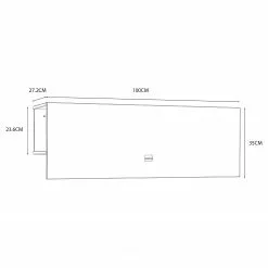 Loftscape Wandschreibtisch Prandi - Matt Weiß - Breite: 100 cm 17 Loftscape Wandschreibtisch Prandi - Matt Weiß - Breite: 100 cm -Buromobel Verkaufe 1000347234 220621 501 SKETCH DETAILS P000000001000347234 sketch