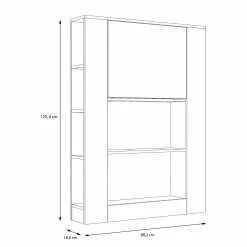 Fredriks Sekretär Warner - Weiß -Buromobel Verkaufe 1000348135 220505 500 SKETCH DETAILS P000000001000348135 sketch