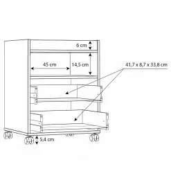 Fredriks Rollcontainer Trent - Schwarz -Buromobel Verkaufe 1000348142 220505 501 SKETCH DETAILS P000000001000348142 sketch