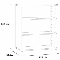 Fredriks Büroregal Wisla - Weiß - 74 x 86 cm -Buromobel Verkaufe 1000348151 220505 500 SKETCH DETAILS P000000001000348151 sketch
