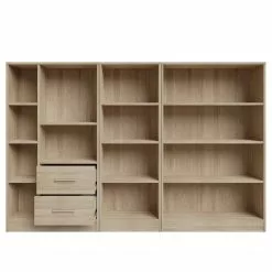 Fredriks Regalwand Wardell (3-teilig) - Eiche Sonoma Dekor -Buromobel Verkaufe 1000348162 220505 034 DETAILS P000000001000348162