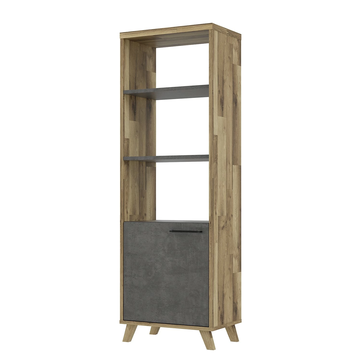 Fredriks Büroregal Winster - Asteiche Dekor / Beton Dekor 3 Fredriks Büroregal Winster - Asteiche Dekor / Beton Dekor