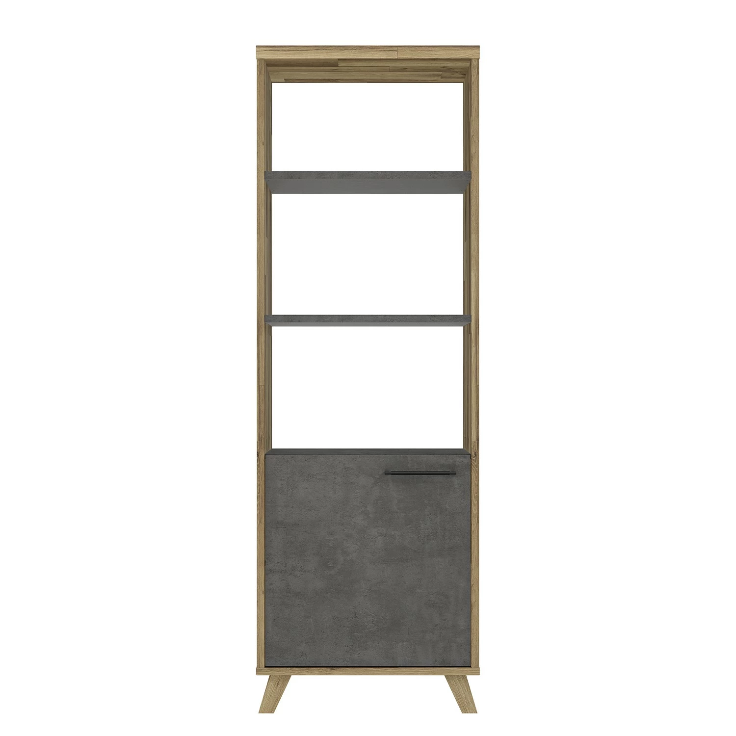 Fredriks Büroregal Winster - Asteiche Dekor / Beton Dekor 5 Fredriks Büroregal Winster - Asteiche Dekor / Beton Dekor – Bild 3