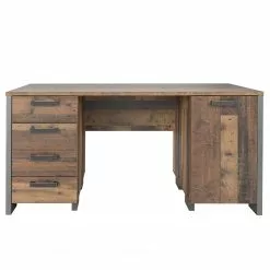 Fredriks Schreibtisch Clifford - Altholz Dekor / Dunkelgrau -Buromobel Verkaufe 1000348174 220505 030 DETAILS P000000001000348174