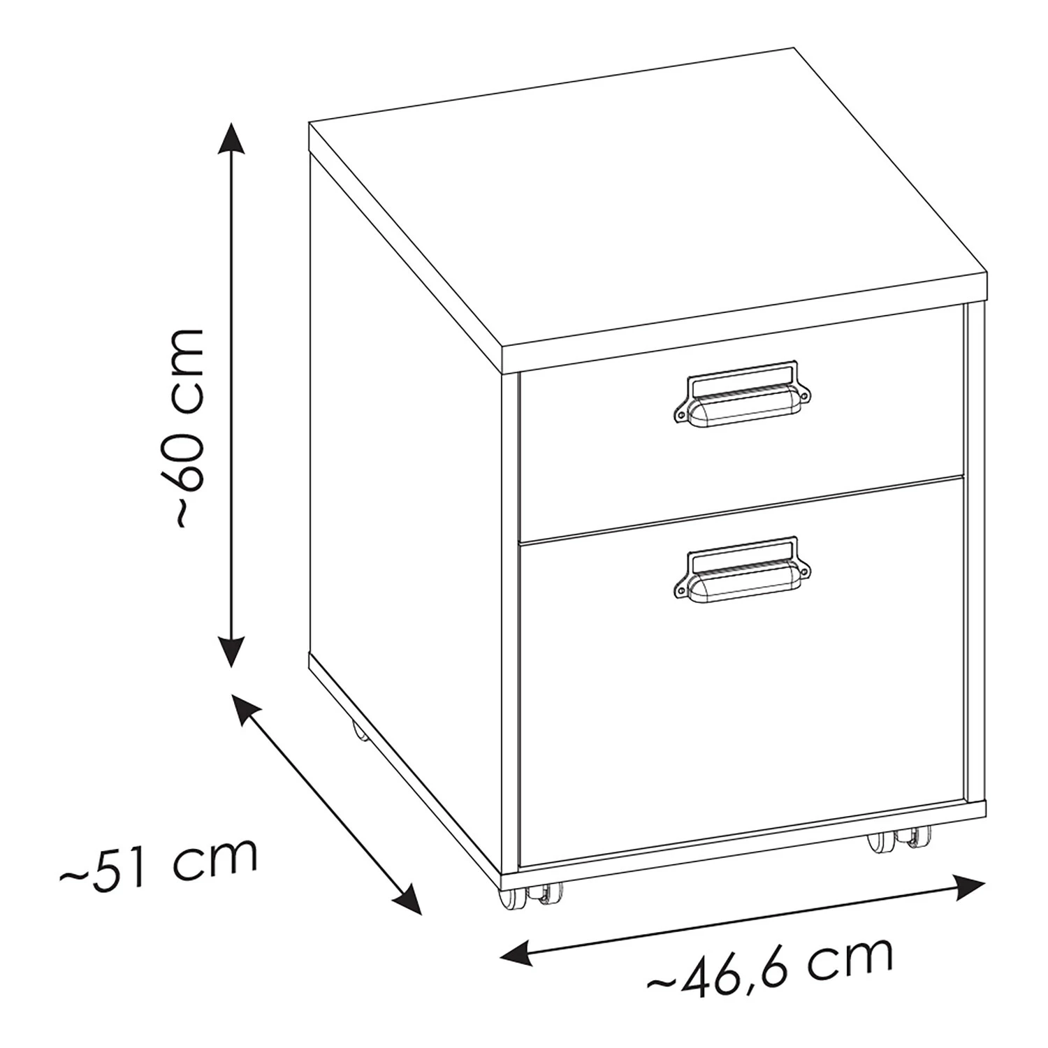 Ridgevalley Rollcontainer Shutter - Pinie Weiß Dekor 8 Ridgevalley Rollcontainer Shutter - Pinie Weiß Dekor – Bild 6