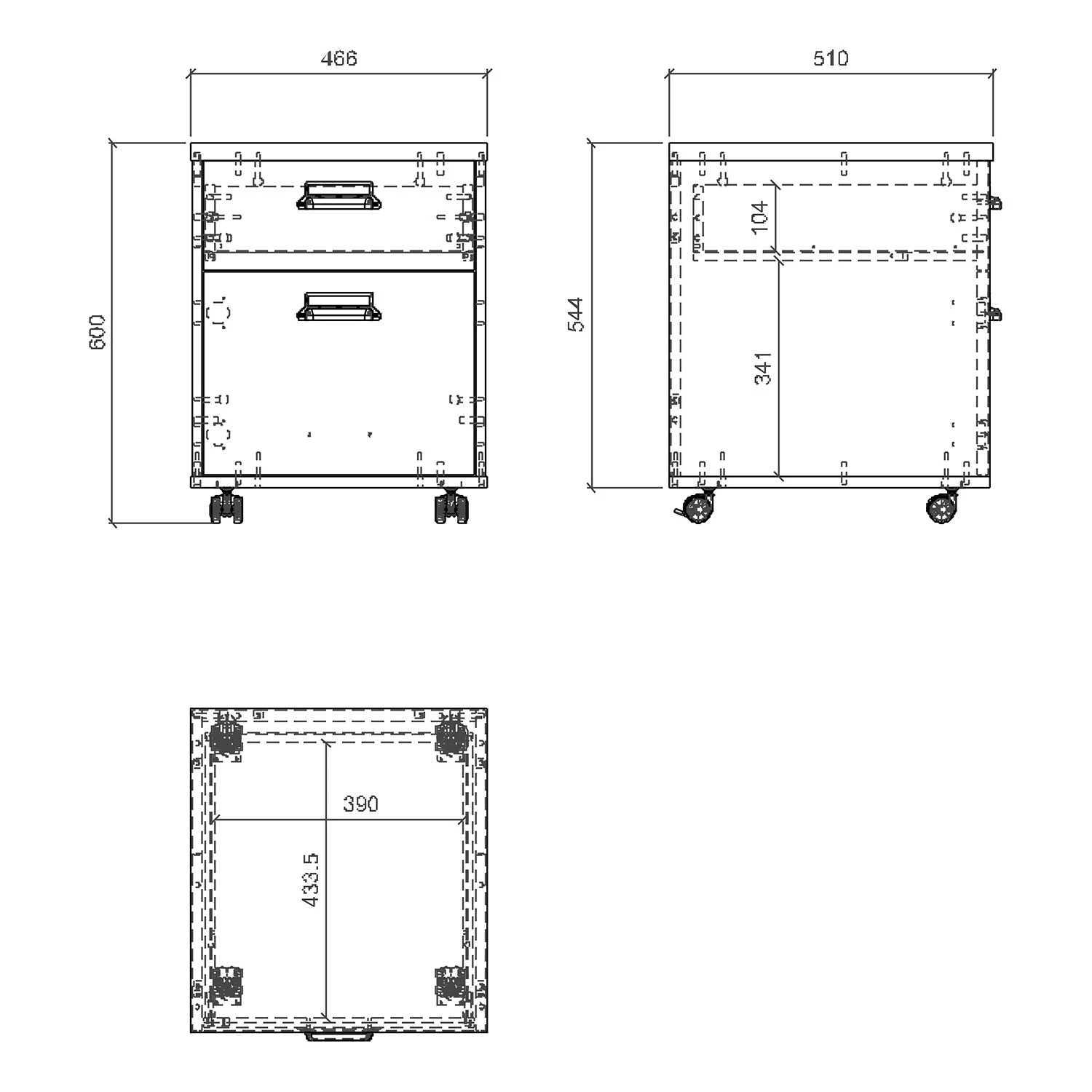 Ridgevalley Rollcontainer Shutter - Pinie Weiß Dekor 9 Ridgevalley Rollcontainer Shutter - Pinie Weiß Dekor – Bild 7