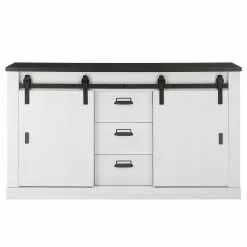 Ridgevalley Sideboard Shutter I - Pinie Weiß Dekor -Buromobel Verkaufe 1000348674 220505 030 DETAILS P000000001000348674