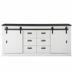 Ridgevalley Sideboard Shutter II - Pinie Weiß Dekor -Buromobel Verkaufe 1000348676 220505 030 DETAILS P000000001000348676