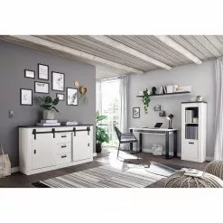 Ridgevalley Schreibtisch Shutter - Pinie Weiß Dekor -Buromobel Verkaufe 1000348686 220505 022 MOOD DETAILS P000000001000348686 mood