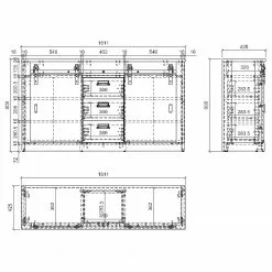 Ridgevalley Sideboard Shutter I - Eiche Dekor -Buromobel Verkaufe 1000348697 220505 501 SKETCH DETAILS P000000001000348697 sketch