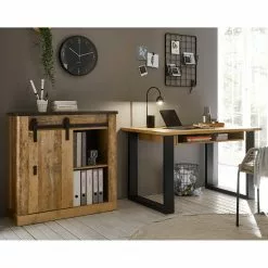 Ridgevalley Büro-Set Shutter II (2-teilig) - Eiche Dekor