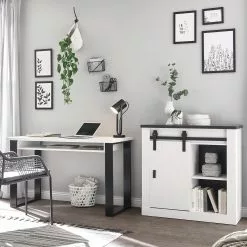 Ridgevalley Büro-Set Shutter II (2-teilig) - Pinie Weiß Dekor