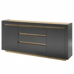 Loftscape Sideboard Accra - Anthrazit / Eiche Dekor