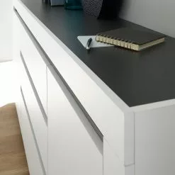 Loftscape Sideboard Accra - Weiß / Anthrazit -Buromobel Verkaufe 1000348827 220506 032 DETAILS P000000001000348827