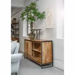 Red Living Sideboard Toleos - Mango sägerau massiv / Eisen - Mangoholz / Schwarz -Buromobel Verkaufe 1000352070 220520 022 MOOD DETAILS P000000001000352070 mood