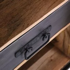 Red Living Sideboard Toleos - Mango sägerau massiv / Eisen - Mangoholz / Schwarz -Buromobel Verkaufe 1000352070 220520 030 DETAILS P000000001000352070