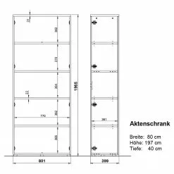 Germania Büroset GW-Lissabon III (3-teilig) - Eiche Navarra Dekor / Graphit -Buromobel Verkaufe 1000353370 220520 502 SKETCH DETAILS P000000001000353370 sketch