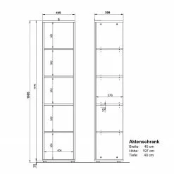 Germania Büroset GW-Lissabon VI (5-teilig) - Eiche Navarra Dekor / Graphit -Buromobel Verkaufe 1000353377 220520 501 SKETCH DETAILS P000000001000353377 sketch