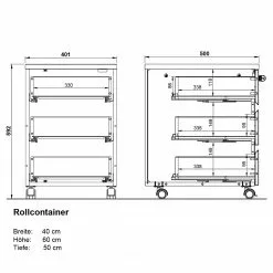 Germania Büroset GW-Lissabon VII (6-teilig) - Eiche Navarra Dekor / Graphit -Buromobel Verkaufe 1000353378 220520 501 SKETCH DETAILS P000000001000353378 sketch 1