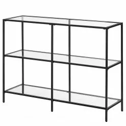 Red Living Regal Poygan I - Glas / Metall - Schwarz