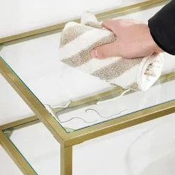 Red Living Regal Poygan II - Glas / Metall - Gold -Buromobel Verkaufe 1000353439 220601 031 DETAILS P000000001000353439