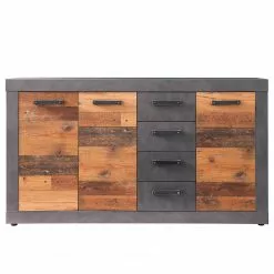 Trendteam Sideboard Indy - Altholz Dekor / Anthrazit -Buromobel Verkaufe 1000353497 220520 030 DETAILS P000000001000353497