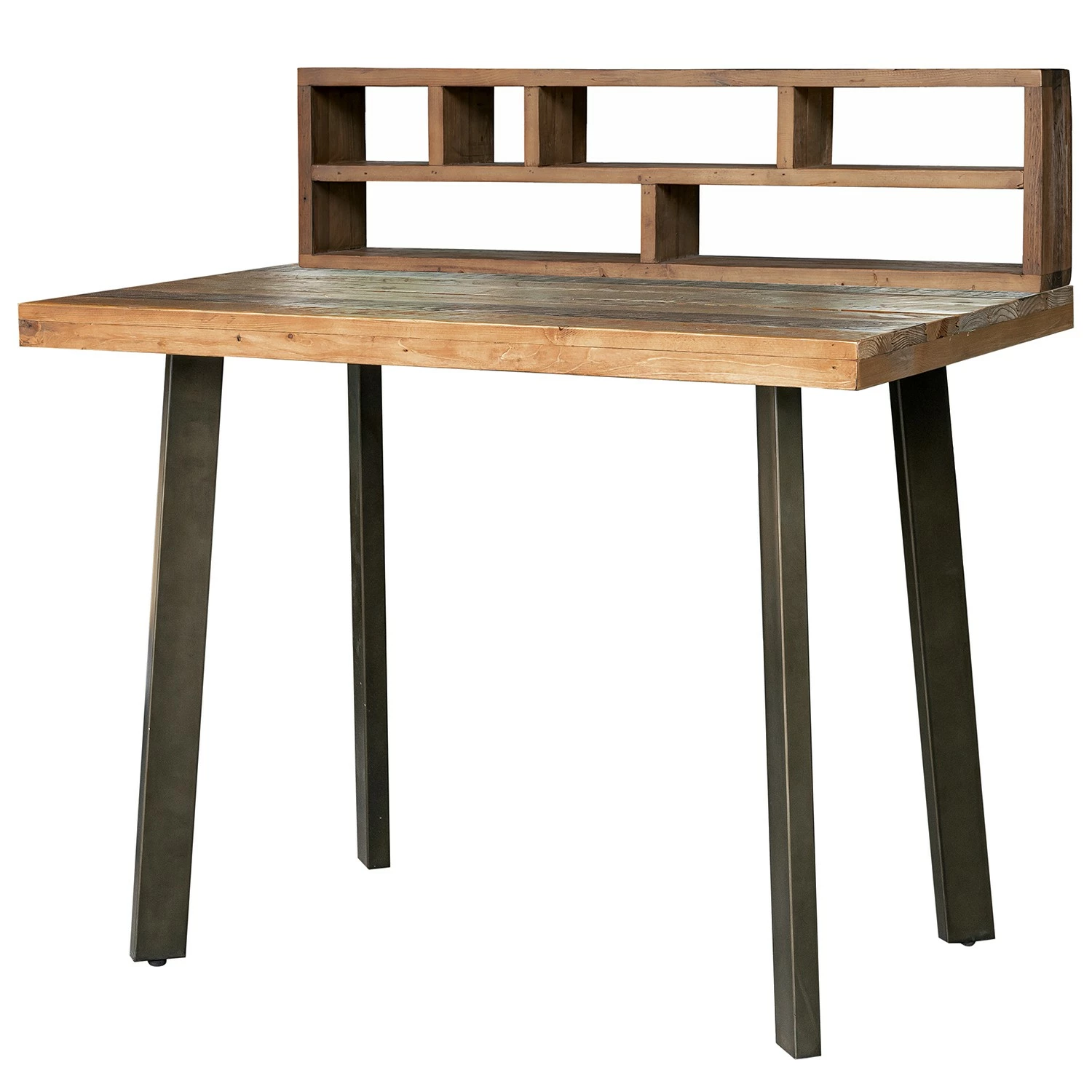 Ars manufacti Schreibtisch-Kombination Tamati - Pinie massiv / Edelstahl - Pinie / Schwarz 4 Ars manufacti Schreibtisch-Kombination Tamati - Pinie massiv / Edelstahl - Pinie / Schwarz – Bild 2