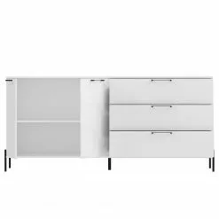 Loftscape Sideboard Ozora II - Hochglanz Weiß / Matt Weiß -Buromobel Verkaufe 1000356715 220603 031 DETAILS P000000001000356715