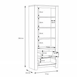 Loftscape Regal Verolme - Eiche Dekor -Buromobel Verkaufe 1000356719 220603 501 SKETCH DETAILS P000000001000356719 sketch