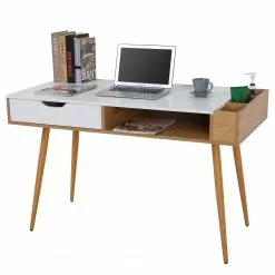 Loftscape Schreibtisch Sublime - Weiß / Eiche Dekor -Buromobel Verkaufe 1000356848 220615 040 DETAILS P000000001000356848