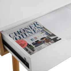 Loftscape Schreibtisch Sublime - Weiß / Eiche Dekor -Buromobel Verkaufe 1000356848 220615 045 DETAILS P000000001000356848