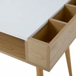 Loftscape Schreibtisch Sublime - Weiß / Eiche Dekor -Buromobel Verkaufe 1000356848 220615 050 DETAILS P000000001000356848