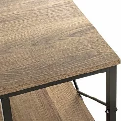 Red Living Schreibtisch Eibar I - Metall - Eiche Dekor / Schwarz -Buromobel Verkaufe 1000356851 220609 033 DETAILS P000000001000356851