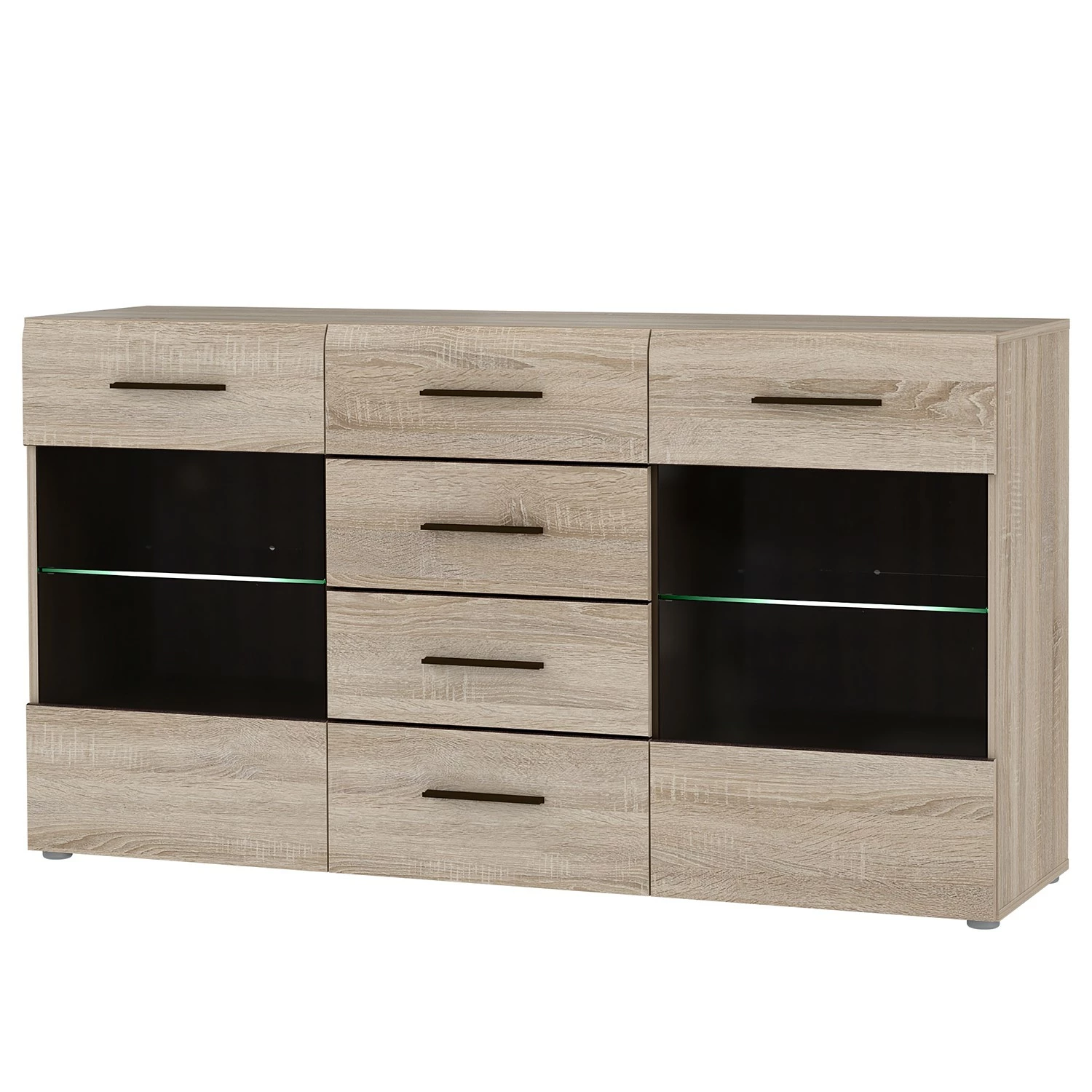 Loftscape Sideboard Taradale - Inkl. Beleuchtung - Eiche Sonoma Dekor 3 Loftscape Sideboard Taradale - Inkl. Beleuchtung - Eiche Sonoma Dekor