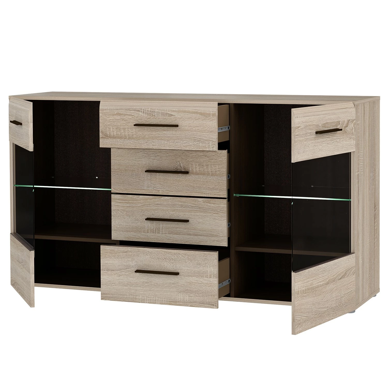 Loftscape Sideboard Taradale - Inkl. Beleuchtung - Eiche Sonoma Dekor 5 Loftscape Sideboard Taradale - Inkl. Beleuchtung - Eiche Sonoma Dekor – Bild 3
