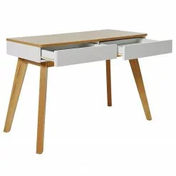 Jahnke Schreibtisch Libre D 120 - Kerneiche Dekor / Weiß -Buromobel Verkaufe 1000358895 220615 040 DETAILS P000000001000358895