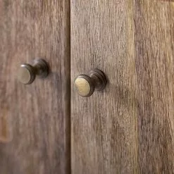 Red Living Sideboard Vallentuna - Mango massiv / Metall - Mango / Schwarz -Buromobel Verkaufe 1000359913 220621 070 DETAILS P000000001000359913