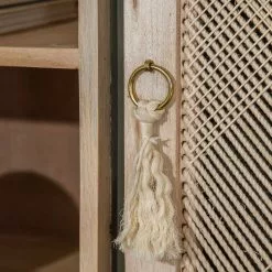 Ridgevalley Sideboard Lumby I - Mango massiv - Mango Hell / Grau -Buromobel Verkaufe 1000359920 220621 050 DETAILS P000000001000359920