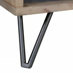 Ridgevalley Sideboard Lumby II - Mango massiv - Mango Hell / Grau -Buromobel Verkaufe 1000359923 220621 040 DETAILS P000000001000359923