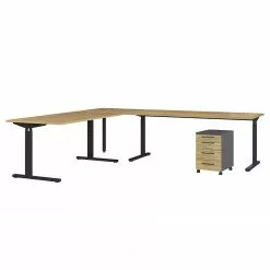 Germania Büroset GW-Profi 2.0 (2-teilig) - Höhenverstellbar - Eiche Grandson Dekor